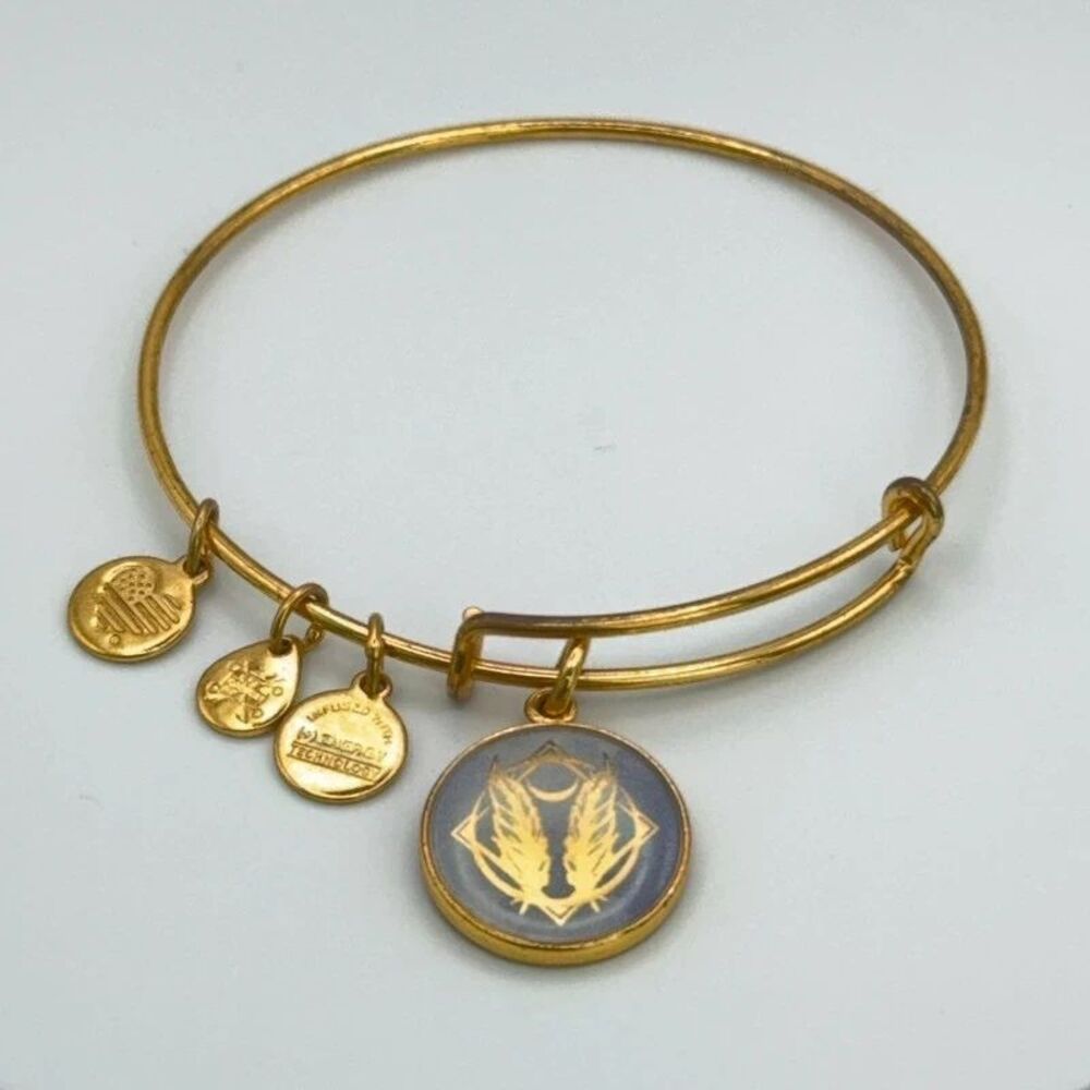 Alex & Ani 2017 " Godspeed " Wings Charm Gold Bracelet
